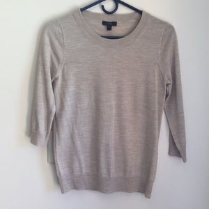 J. Crew Cream Crew-Neck Sweater